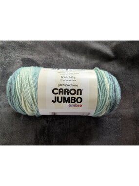 Caron Jumbo Ombre Yarn 340g/12oz • #4 Worsted (Medium) • Acrylic - White Water